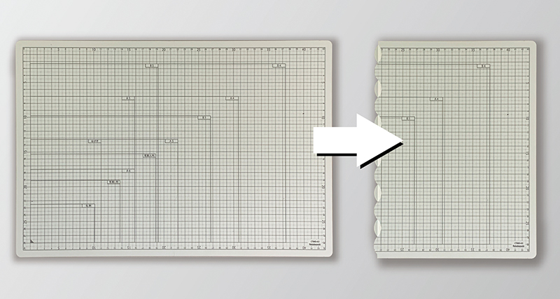折りたたみカッティングマット